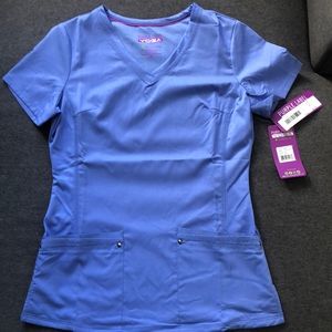 Pure Label Ciel Blue Scrub Top
